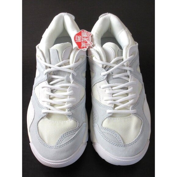 Vans Mens AMZN Trailhead Blanc De Blanc Marshmallow Suede Mesh Shoes Size 11 NIB - Picture 3 of 5